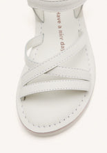 Load image into Gallery viewer, Sandals Leather Straps White &amp; Pink
