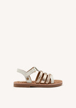 Load image into Gallery viewer, Sandal Braided Pink/Rose Gold &amp; White/Platinum
