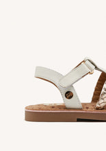 Load image into Gallery viewer, Sandal Braided Pink/Rose Gold &amp; White/Platinum
