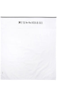 Sheet 100*150 Love You to the Moon Grey