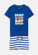 Load image into Gallery viewer, Set Shirt + Short Surf Sleep Eat Repeat, 2 colors
