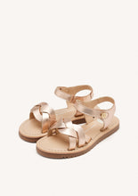Load image into Gallery viewer, Sandal Braided Silver &amp; Rose Gold
