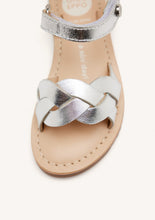 Load image into Gallery viewer, Sandal Braided Silver &amp; Rose Gold

