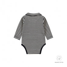 Load image into Gallery viewer, Romper Longsleeve Polo Stripes
