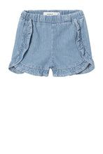 Load image into Gallery viewer, Jeans Short Stripes &amp; Ruffles
