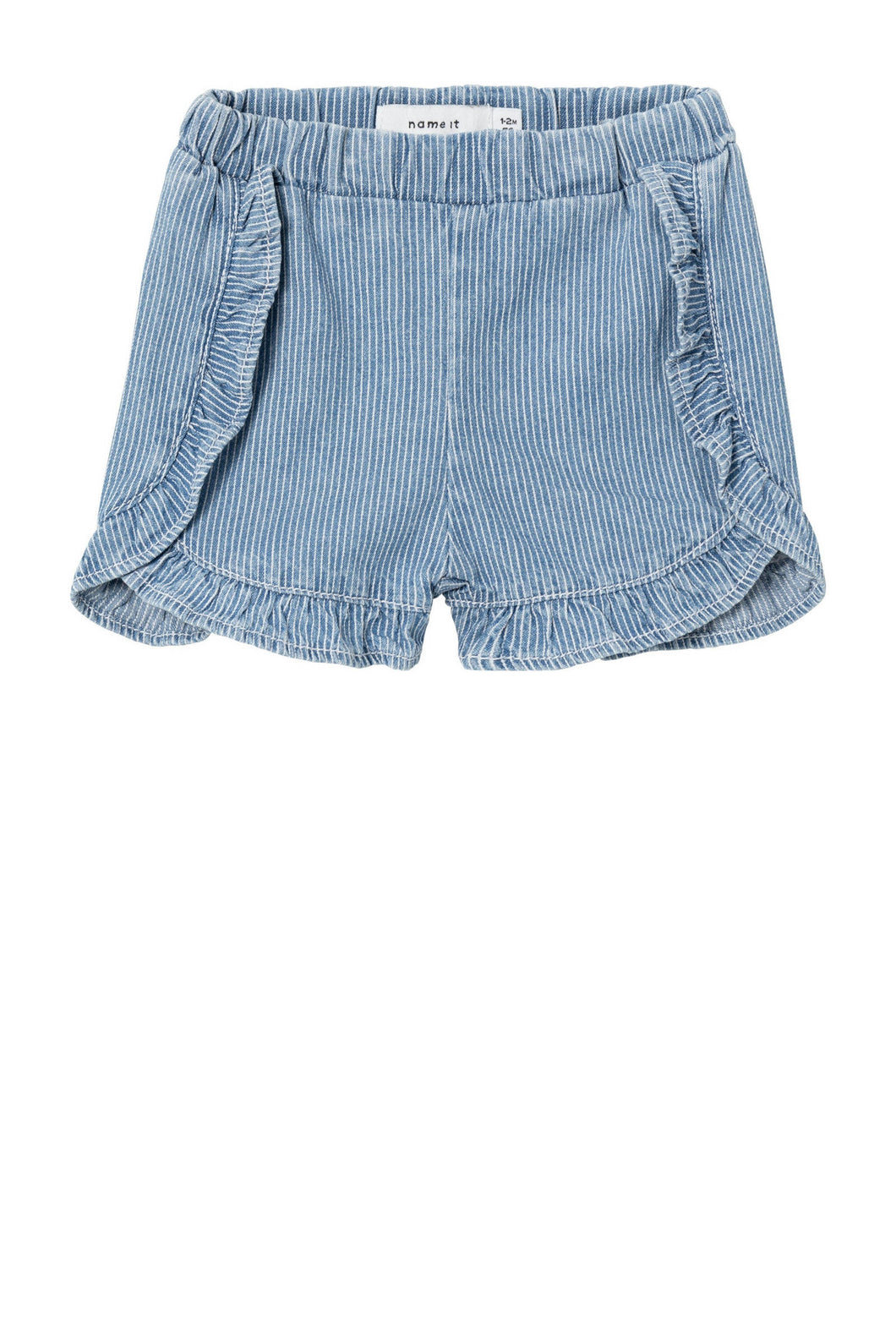 Jeans Short Stripes & Ruffles