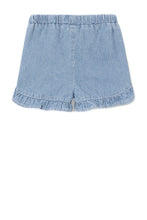 Load image into Gallery viewer, Jeans Short Stripes &amp; Ruffles
