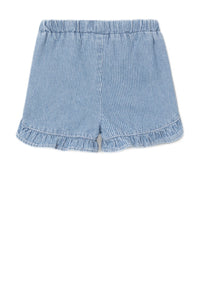 Jeans Short Stripes & Ruffles