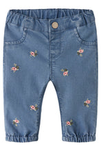 Load image into Gallery viewer, Jeans Embroidered Flowers
