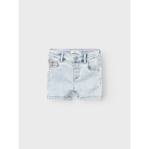 Jeans Short Denim Indigo Dyed