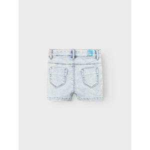 Jeans Short Denim Indigo Dyed