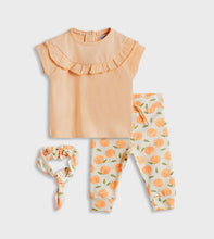 Load image into Gallery viewer, Set Shirt + Legging + Headband Peaches

