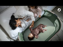 Load and play video in Gallery viewer, Bedside Sleeper Iora AIR ECO Classic Beige - Co Sleeper
