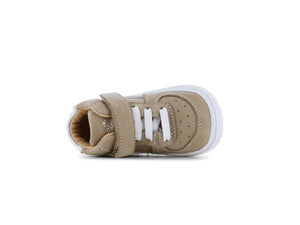 Baby Proof High Leather Sneaker Taupe - BABY-PROOF®