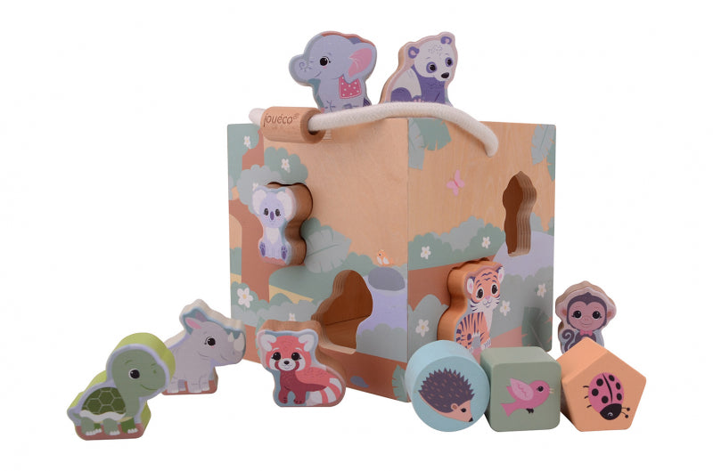 Wooden Shape Sorter Box The Wildies family