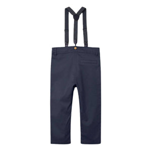 Pants Chino Classic with Braces Dark Sapphire
