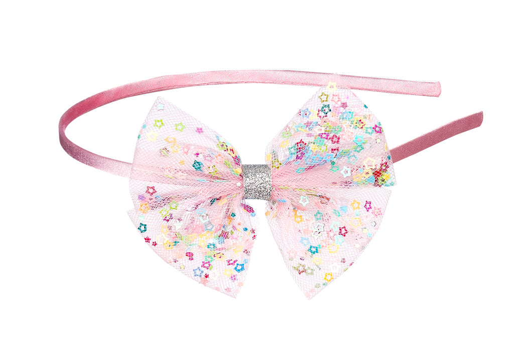 Headband Bow Pink