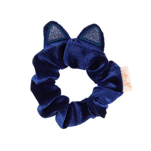Hair Scrunchie Irini Cat Navy