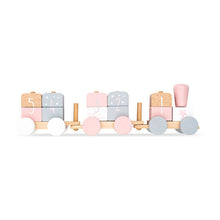 Load image into Gallery viewer, Wooden Train White/Pink
