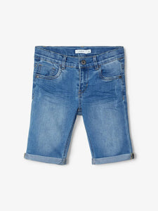 Jeans Short Light Blue Denim