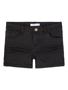 Jeans Short Black Denim