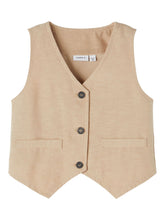 Load image into Gallery viewer, Waistcoat Linen Look, 2 colors
