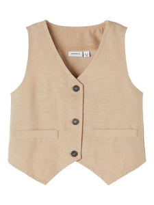 Waistcoat Linen Look, 2 colors