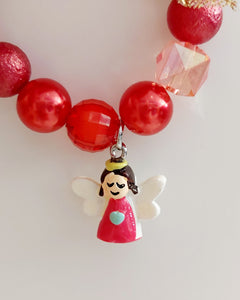 Bracelet Christmas Angel Red