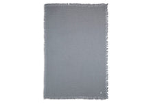 Load image into Gallery viewer, Blanket 75*100 Muslin Fringe Storm Grey
