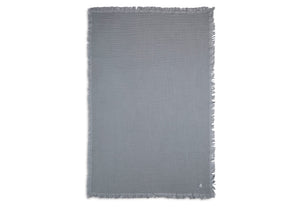 Blanket 75*100 Muslin Fringe Storm Grey