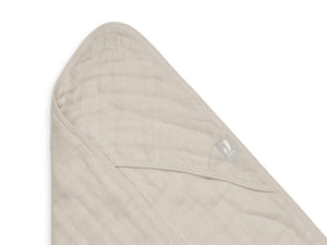 Hooded Towel 75x75 Wrinkled Cotton Nougat