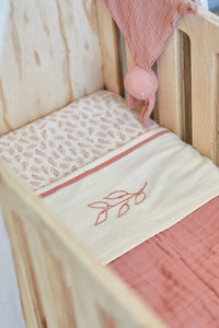 Blanket 120*120 Wrinkled Cotton Rosewood