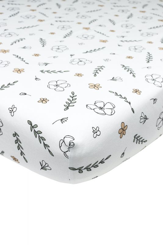 Fitted Sheet jersey 60*120 Floral