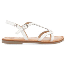 Load image into Gallery viewer, Sandal Straps White and Platinum
