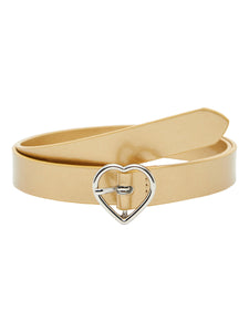 Belt Metallic Heart Buckle, 3 colors