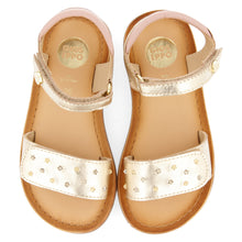 Load image into Gallery viewer, Sandal White &amp; Gold Stars
