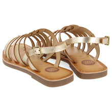 Load image into Gallery viewer, Sandal Gold Metallic Straps
