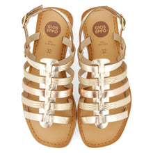 Load image into Gallery viewer, Sandal Gold Metallic Straps
