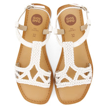 Load image into Gallery viewer, Sandal White Braided
