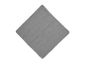 Hooded Towel 75x75 Wrinkled Cotton Storm Grey