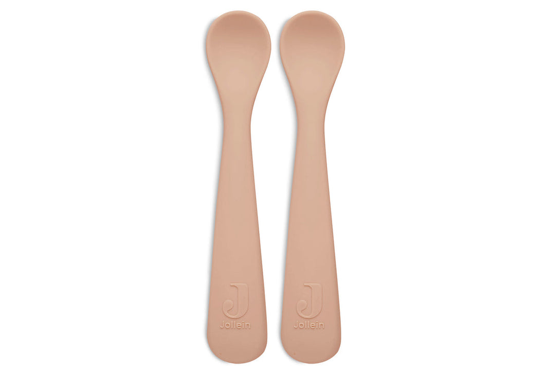 Spoon Silicone Pale Pink 2 pack