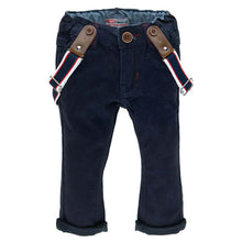 Load image into Gallery viewer, Pants Twill with Braces Classic Serie Navy
