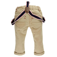 Load image into Gallery viewer, Pants Twill with Braces Classic Serie Sand
