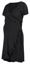 Load image into Gallery viewer, Maternity Dress Wrap Black
