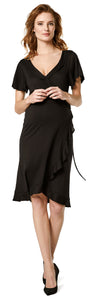Maternity Dress Wrap Black