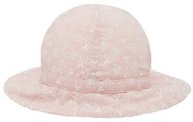 Hat Earflip Floral Embroidered