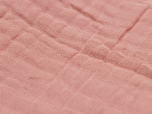 Blanket 75*100 Wrinkled Cotton Rosewood