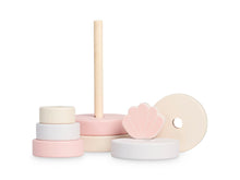Load image into Gallery viewer, Wooden Stacking Tower Pink
