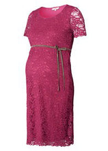 Load image into Gallery viewer, Maternity Dress Lace Fuchsia
