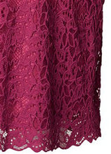 Load image into Gallery viewer, Maternity Dress Lace Fuchsia
